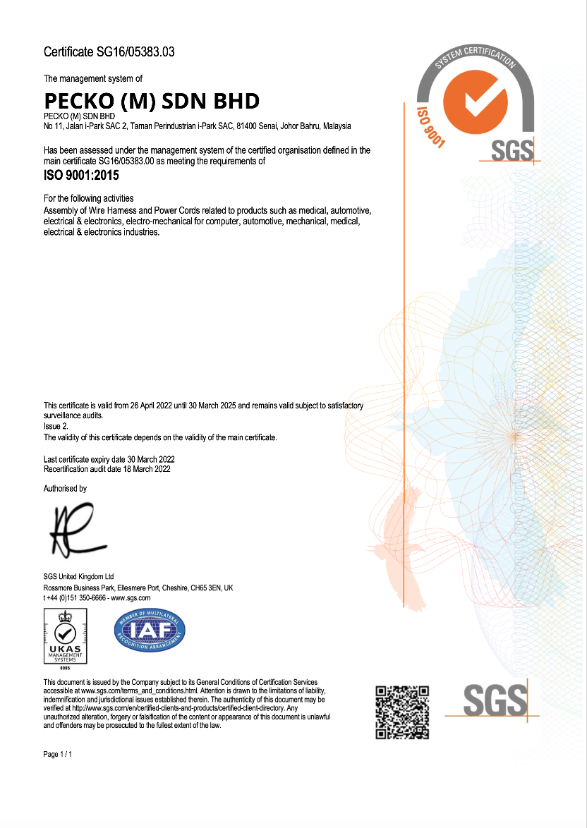 ISO Certificates